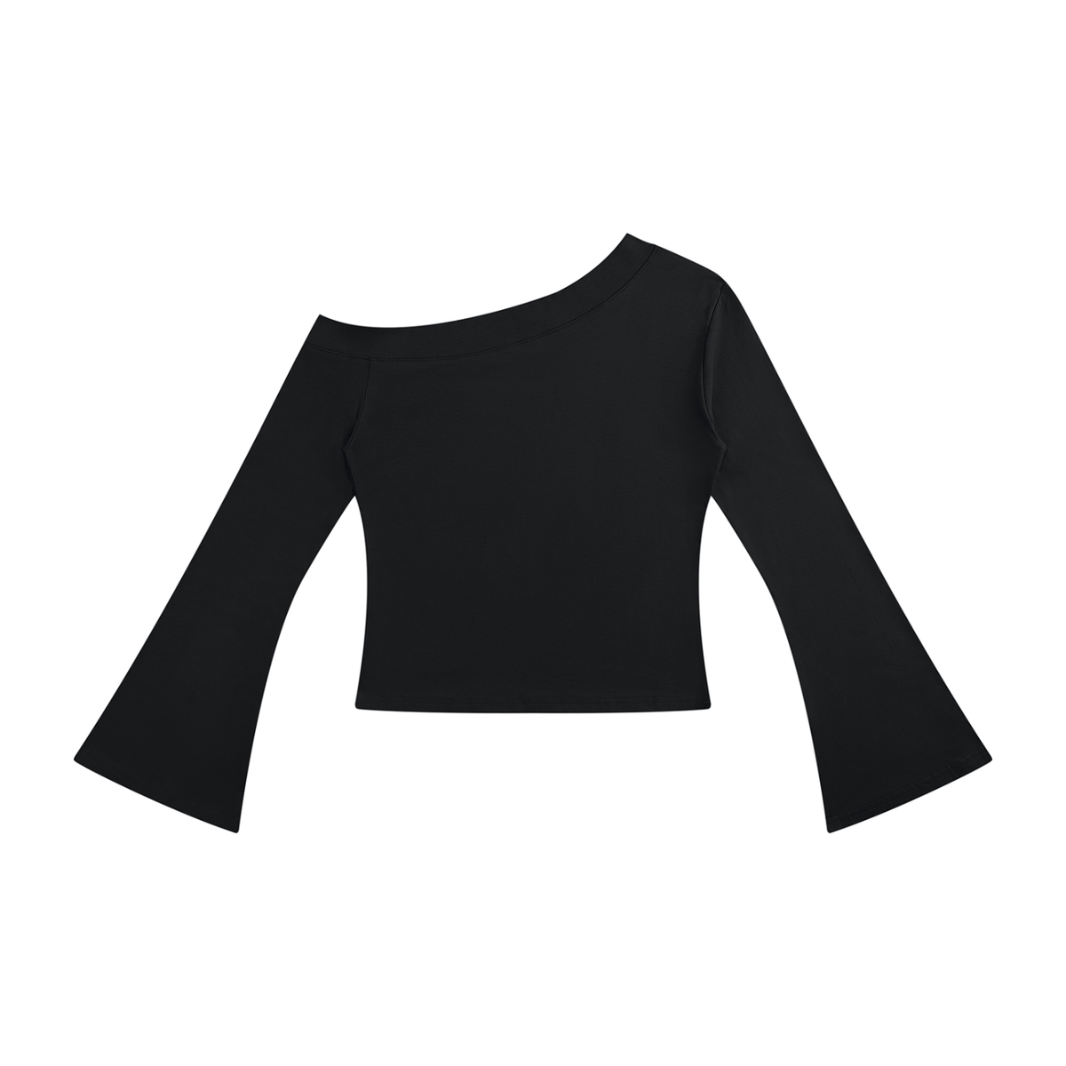 off-shoulder bell sleeve top