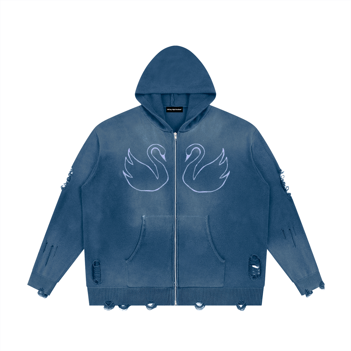 maybe i lost my mind zip hoodie, front