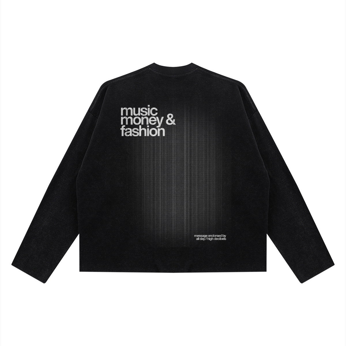 music money fashion waffle long sleeve
