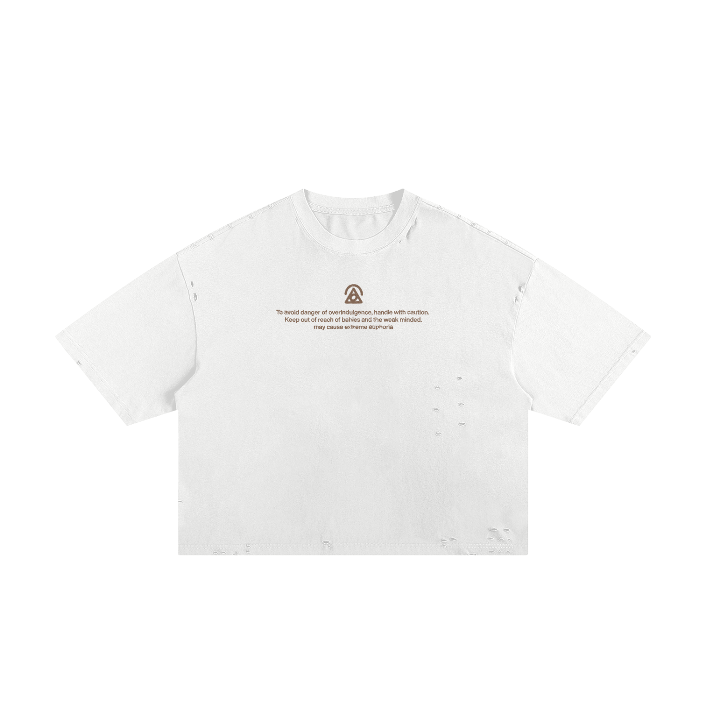 drugs frayed boxy tee