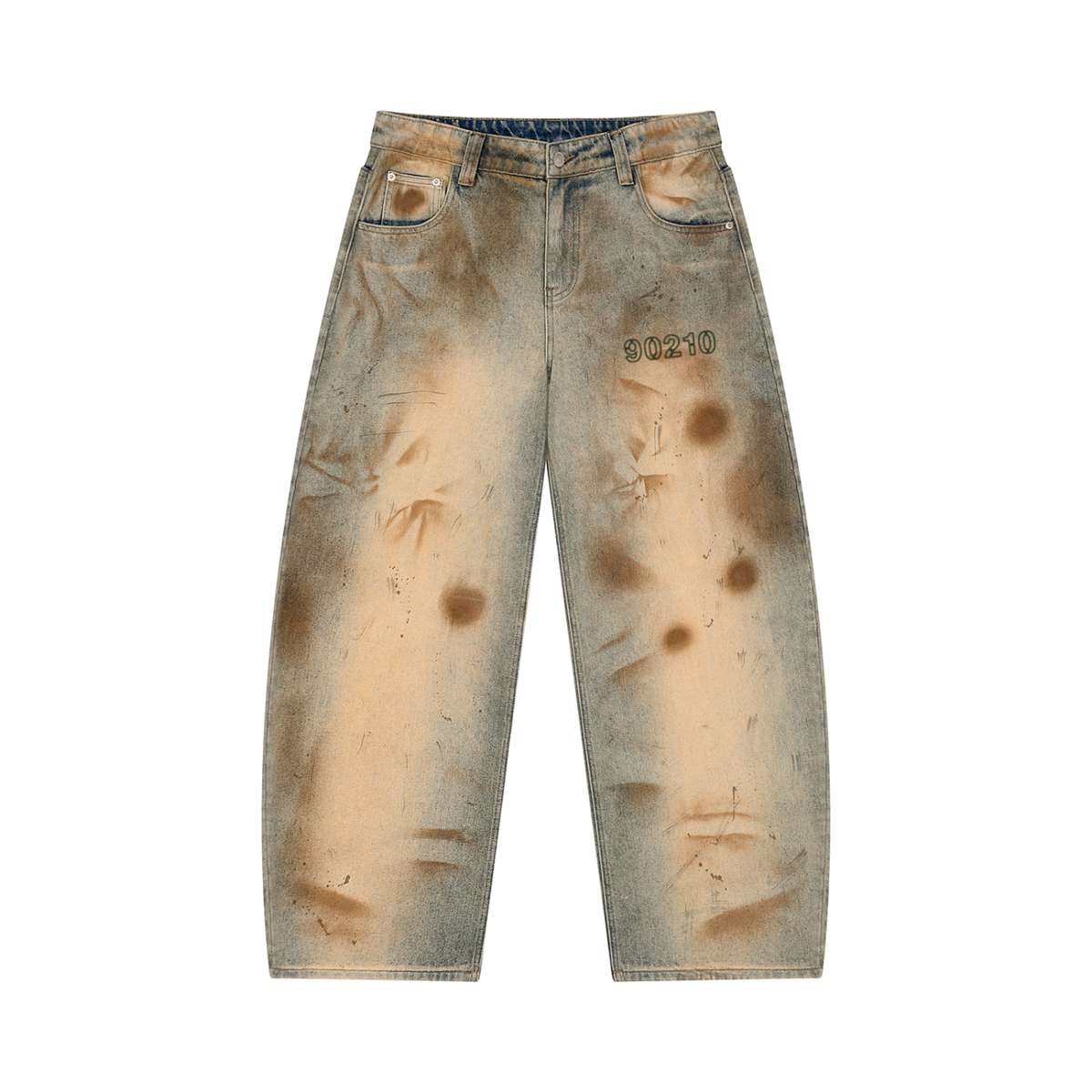 90210 barrel leg jeans, back