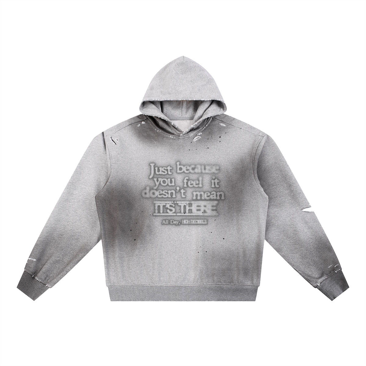 sunfade frayed hoodie