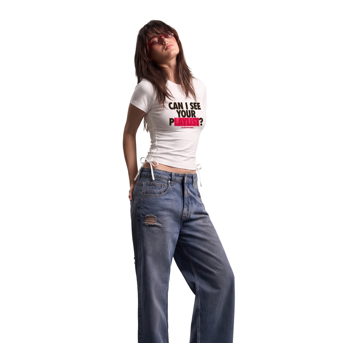 drawstring tee