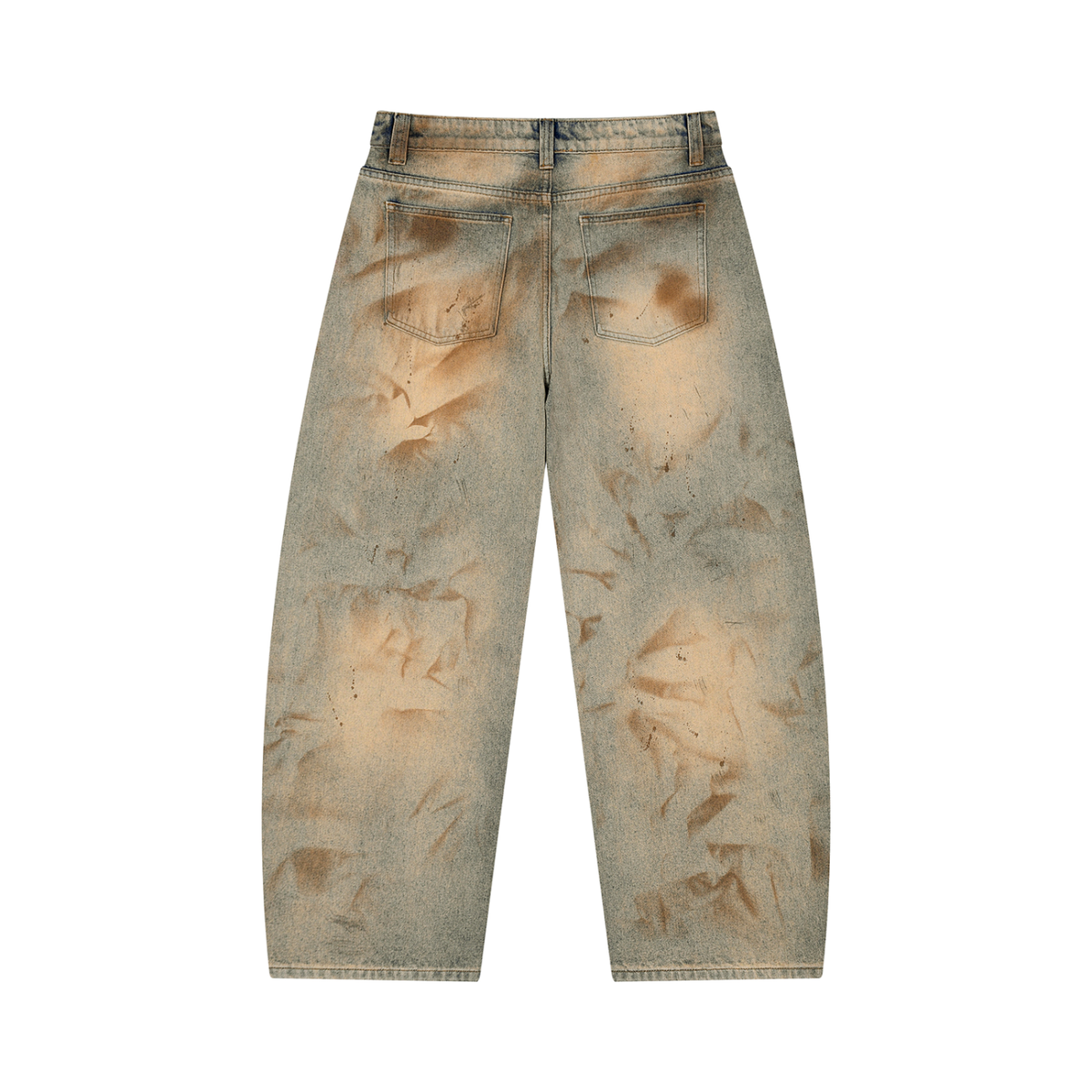 90210 barrel leg jeans, front