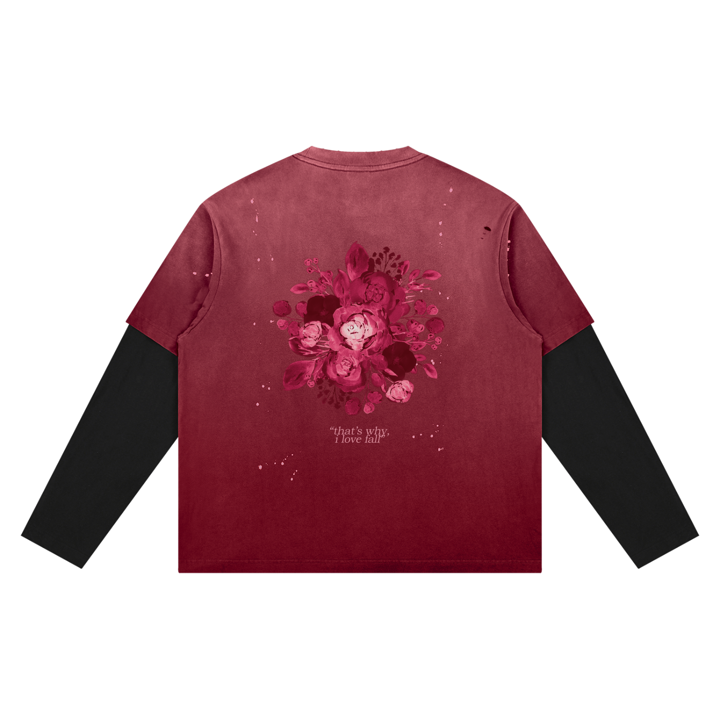 vintage wash layered long sleeve