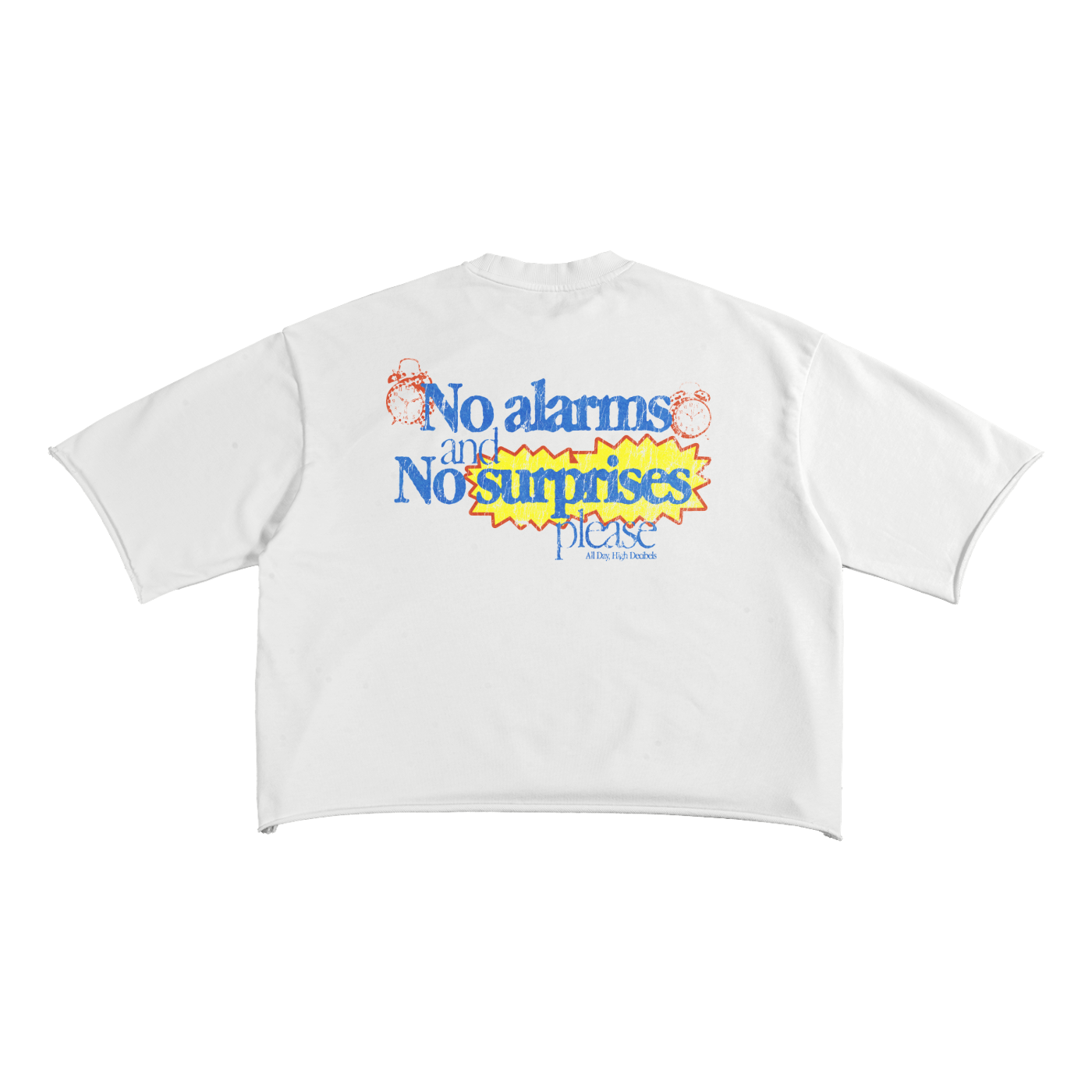 no surprises cropped tee