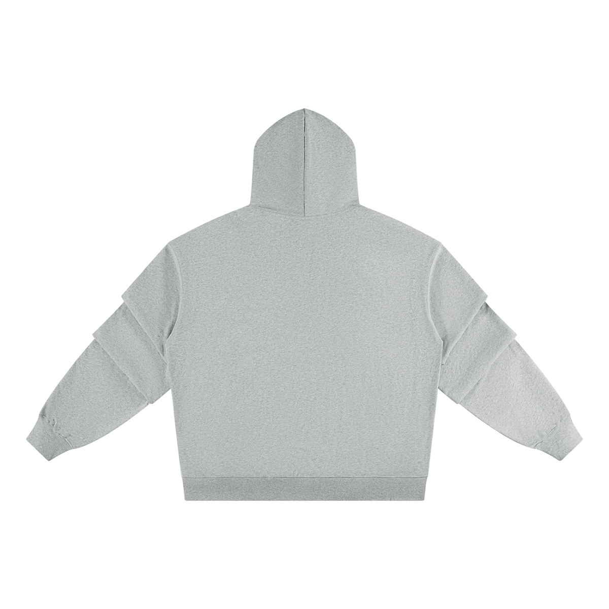 essential ruched sleeve hoodie, back