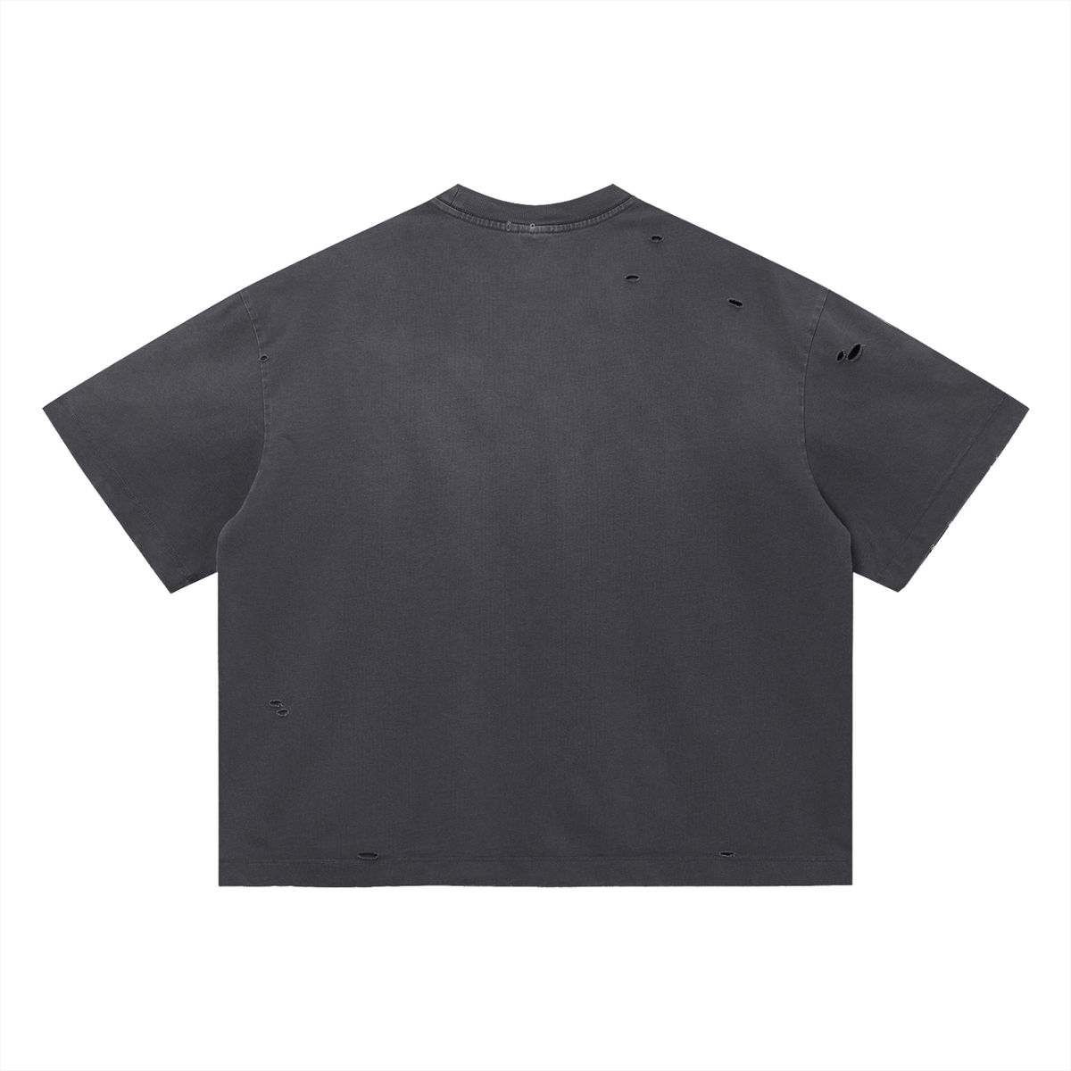 washed distressed boxy tee
