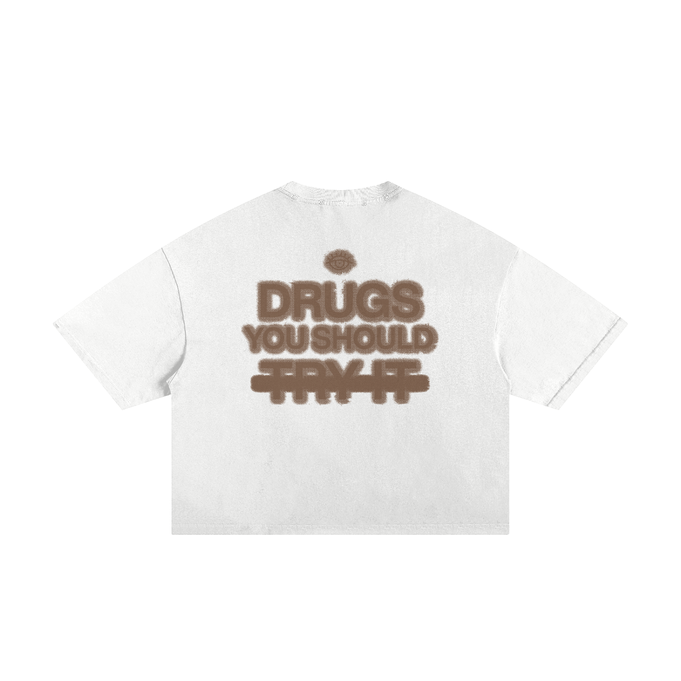 drugs frayed boxy tee